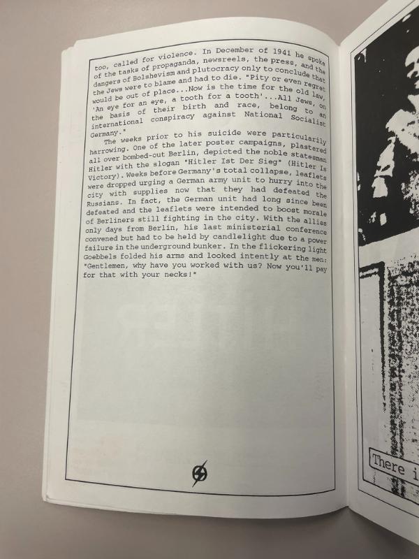 Photograph of archival item from Cometbus Punk and Underground Press Collection, Box 4 (Box 8107, Folder saprophile_aug1992_mar193_4_22).