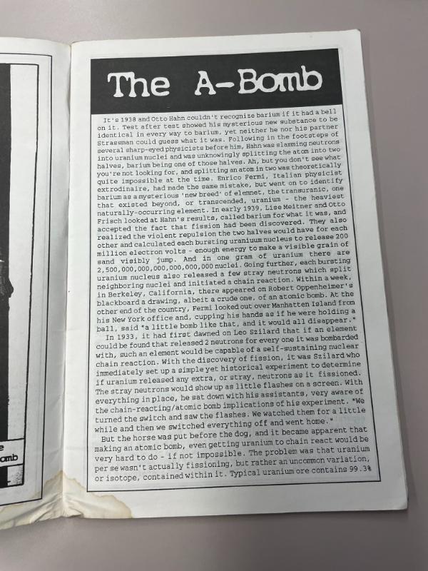 Photograph of archival item from Cometbus Punk and Underground Press Collection, Box 4 (Box 8107, Folder saprophile_aug1992_mar193_4_22).