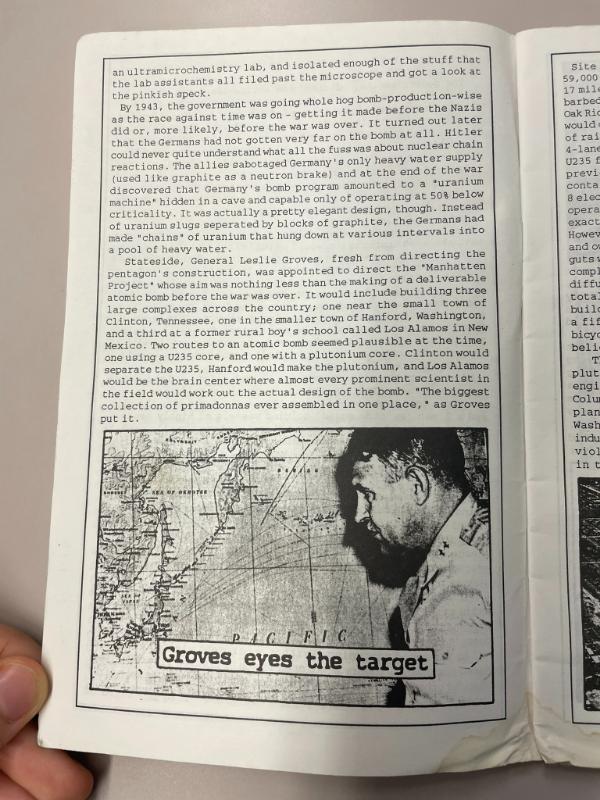 Photograph of archival item from Cometbus Punk and Underground Press Collection, Box 4 (Box 8107, Folder saprophile_aug1992_mar193_4_22).