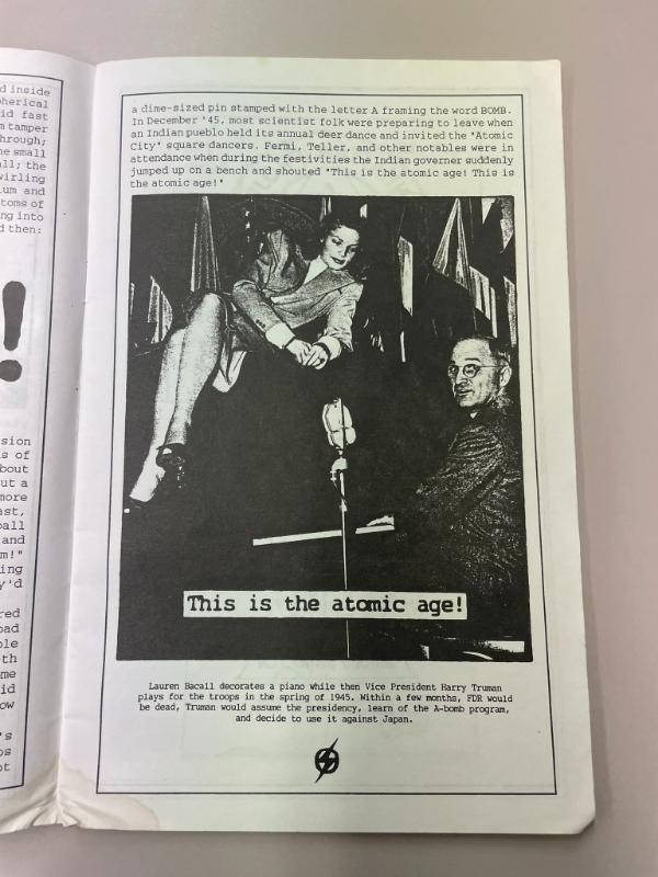 Photograph of archival item from Cometbus Punk and Underground Press Collection, Box 4 (Box 8107, Folder saprophile_aug1992_mar193_4_22).