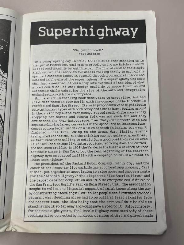 Photograph of archival item from Cometbus Punk and Underground Press Collection, Box 4 (Box 8107, Folder saprophile_aug1992_mar193_4_22).