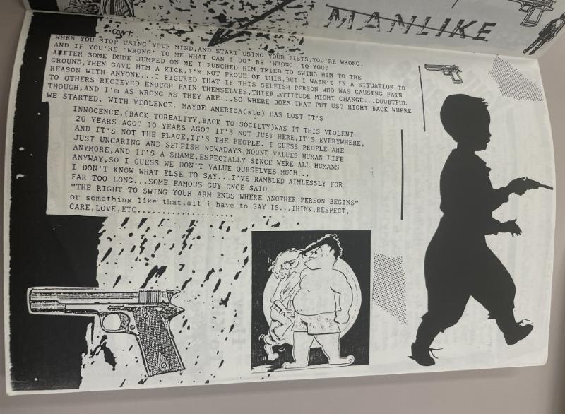 Photograph of archival item from Cometbus Punk and Underground Press Collection, Box 4 (Box 8107, Folder psychotherapy_1991_1992_4_2).