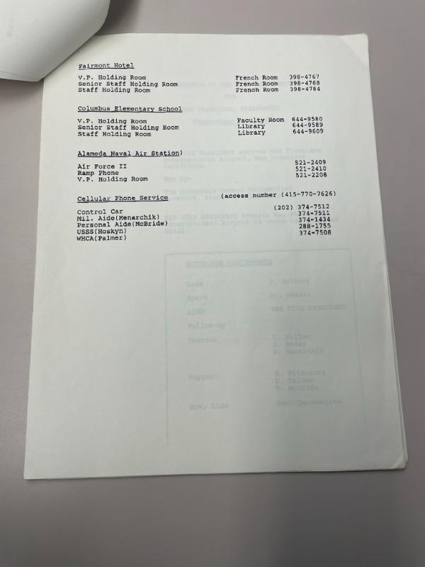 Photograph of archival item from Cometbus Punk and Underground Press Collection, Box 4 (Box 8107, Folder bush_sept_24_1986_4_86).