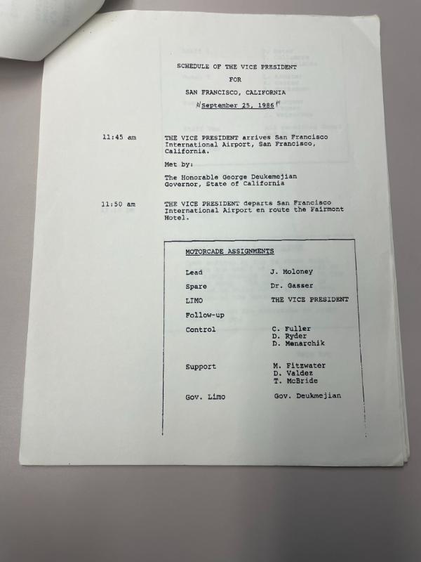 Photograph of archival item from Cometbus Punk and Underground Press Collection, Box 4 (Box 8107, Folder bush_sept_24_1986_4_86).