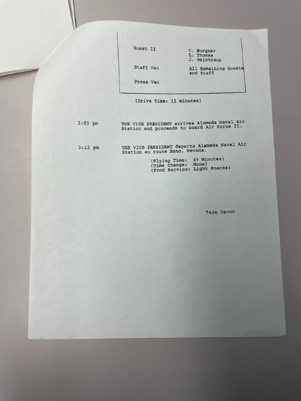 Photograph of archival item from Cometbus Punk and Underground Press Collection, Box 4 (Box 8107, Folder bush_sept_24_1986_4_86).