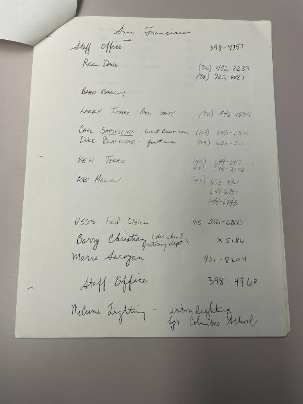 Photograph of archival item from Cometbus Punk and Underground Press Collection, Box 4 (Box 8107, Folder bush_sept_24_1986_4_86).