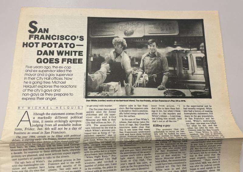 Photograph of archival item from Cometbus Punk and Underground Press Collection, Box 4 (Box 8107, Folder dan_white_may1979_jan1984_4_87).