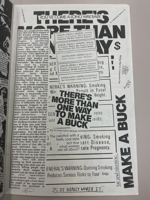 Photograph of archival item from Cometbus Punk and Underground Press Collection, Box 4 (Box 8107, Folder psychotherapy_1991_1992_4_2).