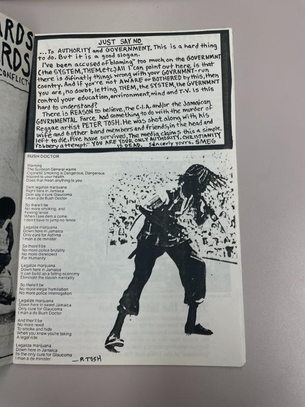 Photograph of archival item from Cometbus Punk and Underground Press Collection, Box 4 (Box 8107, Folder sick_teen_1981_1995_).