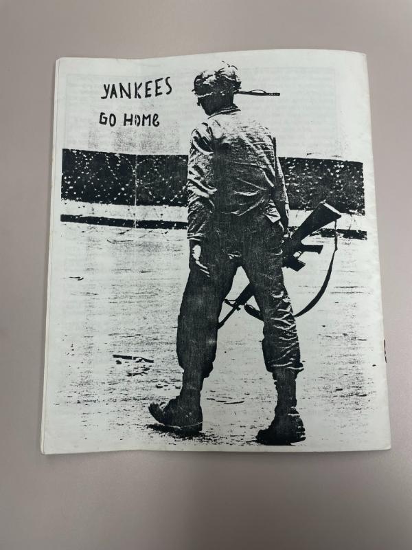 Photograph of archival item from Cometbus Punk and Underground Press Collection, Box 4 (Box 8107, Folder snakepit_2003_4_37).