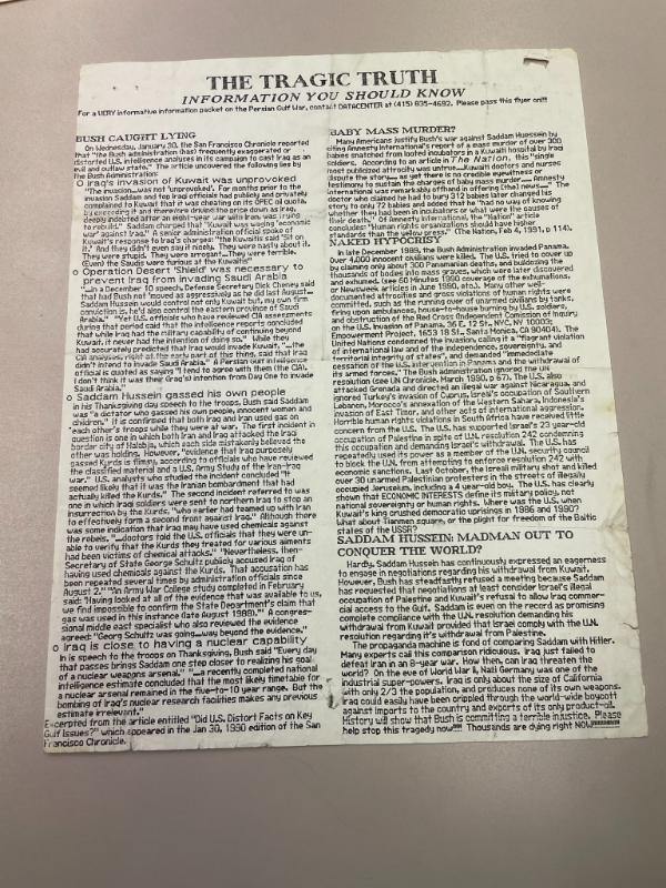 Photograph of archival item from Cometbus Punk and Underground Press Collection, Box 4 (Box 8107, Folder crackpot_flyers_c1977_1992_4_84).