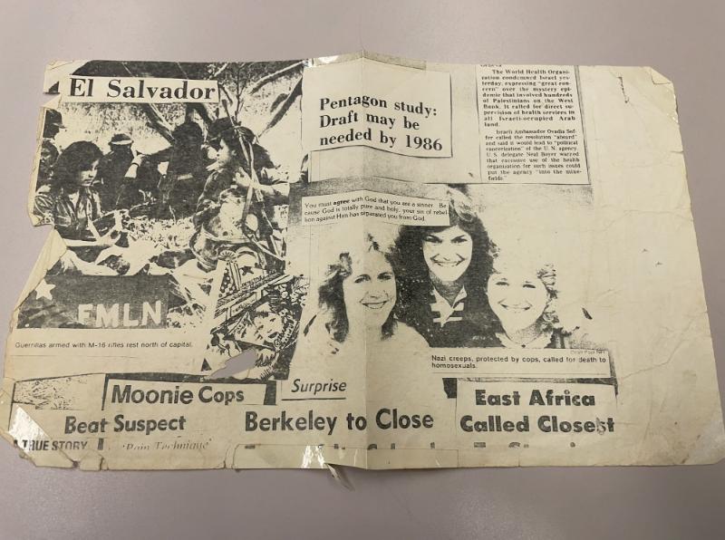 Photograph of archival item from Cometbus Punk and Underground Press Collection, Box 4 (Box 8107, Folder crackpot_flyers_c1977_1992_4_84).