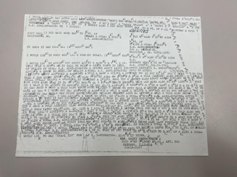Photograph of archival item from Cometbus Punk and Underground Press Collection, Box 4 (Box 8107, Folder crackpot_flyers_c1977_1992_4_84).
