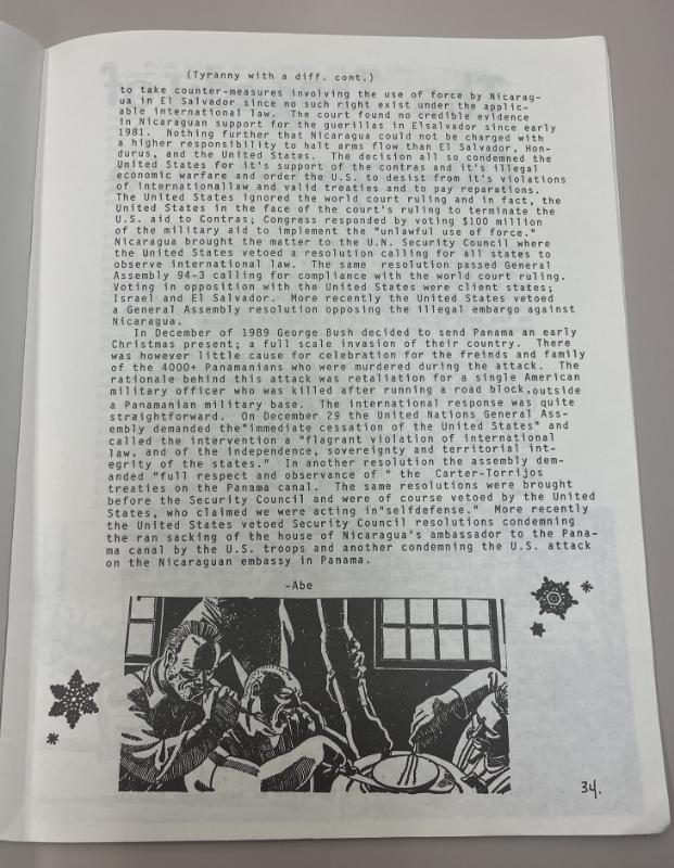 Photograph of archival item from Cometbus Punk and Underground Press Collection, Box 4 (Box 8107, Folder pulp_circa_1990_1991_4_4).