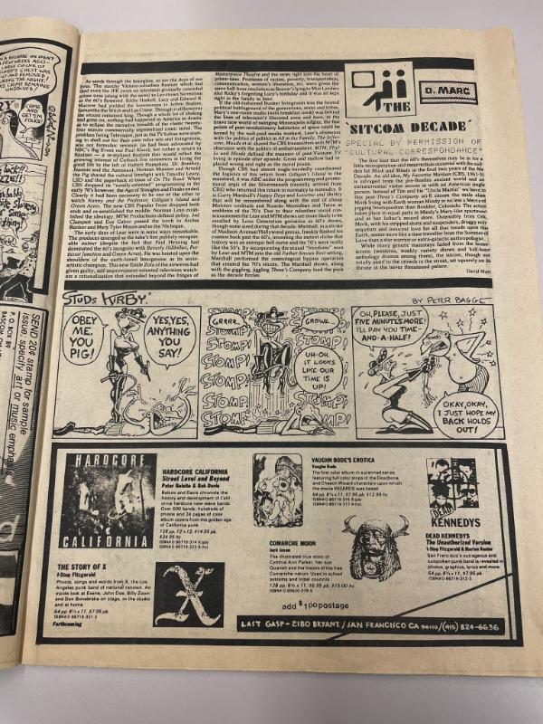 Photograph of archival item from Cometbus Punk and Underground Press Collection, Box 4 (Box 8107, Folder real_fun_1984_4_13).