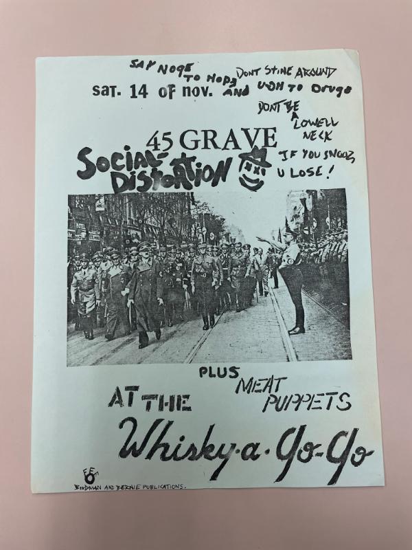 Item from the Los Angeles punk collection (#8074), located in box_1, folder music_event_flyers_1_2.