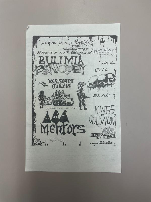 Item from the Los Angeles punk collection (#8074), located in box_1, folder band_stickers_1_4.