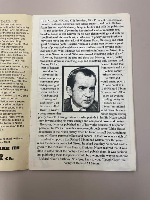 Item from the Los Angeles punk collection (#8074), located in box_1, folder bovine_gazette_issues_1_7.