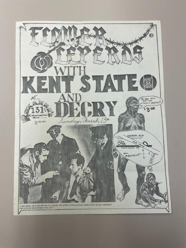 Item from the Los Angeles punk collection (#8074), located in box_1, folder music_event_flyers_1_2.