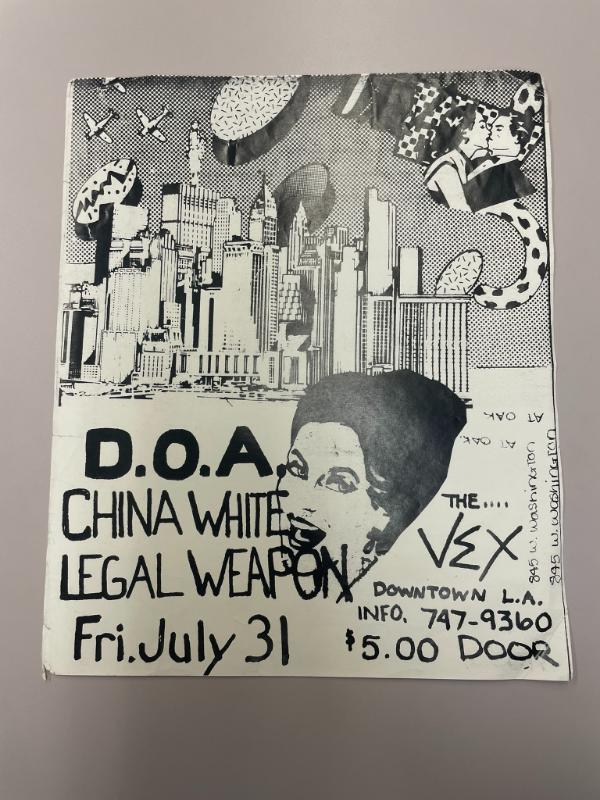 Item from the Los Angeles punk collection (#8074), located in box_1, folder music_event_flyers_1_2.