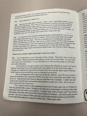 Photograph of archival item from Cometbus Punk and Underground Press Collection, Box 4 (Box 8107, Folder round_things_roll_c2001_4_19).