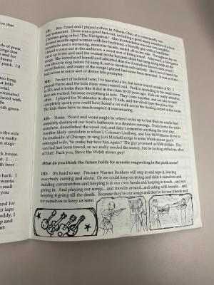 Photograph of archival item from Cometbus Punk and Underground Press Collection, Box 4 (Box 8107, Folder round_things_roll_c2001_4_19).