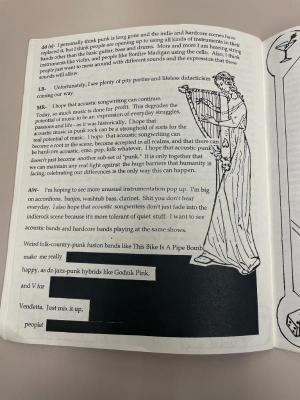 Photograph of archival item from Cometbus Punk and Underground Press Collection, Box 4 (Box 8107, Folder round_things_roll_c2001_4_19).