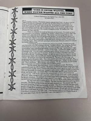 Photograph of archival item from Cometbus Punk and Underground Press Collection, Box 4 (Box 8107, Folder round_things_roll_c2001_4_19).