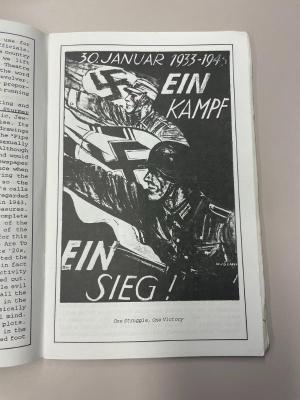 Photograph of archival item from Cometbus Punk and Underground Press Collection, Box 4 (Box 8107, Folder saprophile_aug1992_mar193_4_22).