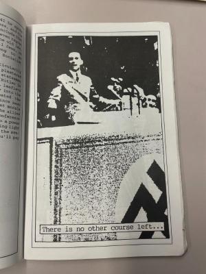 Photograph of archival item from Cometbus Punk and Underground Press Collection, Box 4 (Box 8107, Folder saprophile_aug1992_mar193_4_22).