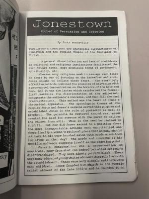 Photograph of archival item from Cometbus Punk and Underground Press Collection, Box 4 (Box 8107, Folder saprophile_aug1992_mar193_4_22).