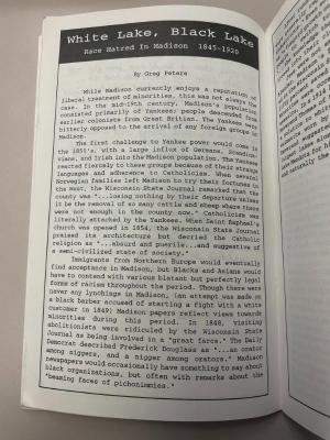 Photograph of archival item from Cometbus Punk and Underground Press Collection, Box 4 (Box 8107, Folder saprophile_aug1992_mar193_4_22).