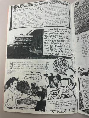 Photograph of archival item from Cometbus Punk and Underground Press Collection, Box 4 (Box 8107, Folder psychotherapy_1991_1992_4_2).