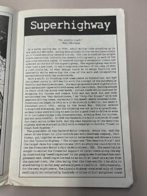 Photograph of archival item from Cometbus Punk and Underground Press Collection, Box 4 (Box 8107, Folder saprophile_aug1992_mar193_4_22).