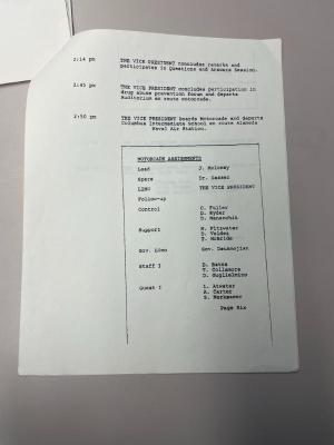 Photograph of archival item from Cometbus Punk and Underground Press Collection, Box 4 (Box 8107, Folder bush_sept_24_1986_4_86).