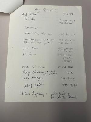 Photograph of archival item from Cometbus Punk and Underground Press Collection, Box 4 (Box 8107, Folder bush_sept_24_1986_4_86).