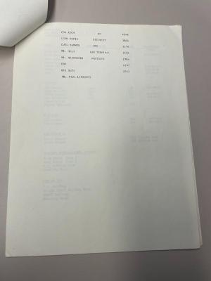 Photograph of archival item from Cometbus Punk and Underground Press Collection, Box 4 (Box 8107, Folder bush_sept_24_1986_4_86).