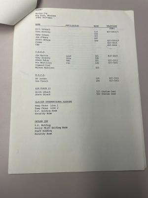 Photograph of archival item from Cometbus Punk and Underground Press Collection, Box 4 (Box 8107, Folder bush_sept_24_1986_4_86).