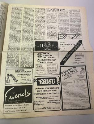 Photograph of archival item from Cometbus Punk and Underground Press Collection, Box 4 (Box 8107, Folder dan_white_may1979_jan1984_4_87).