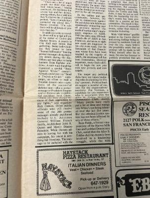 Photograph of archival item from Cometbus Punk and Underground Press Collection, Box 4 (Box 8107, Folder dan_white_may1979_jan1984_4_87).