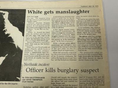 Photograph of archival item from Cometbus Punk and Underground Press Collection, Box 4 (Box 8107, Folder dan_white_may1979_jan1984_4_87).