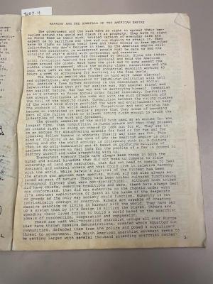 Photograph of archival item from Cometbus Punk and Underground Press Collection, Box 4 (Box 8107, Folder shithappy_c1991_1994_4_27).