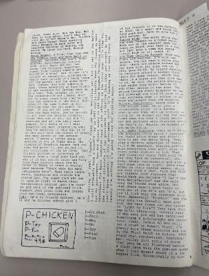 Photograph of archival item from Cometbus Punk and Underground Press Collection, Box 4 (Box 8107, Folder shithappy_c1991_1994_4_27).