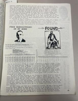 Photograph of archival item from Cometbus Punk and Underground Press Collection, Box 4 (Box 8107, Folder shithappy_c1991_1994_4_27).