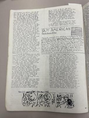 Photograph of archival item from Cometbus Punk and Underground Press Collection, Box 4 (Box 8107, Folder shithappy_c1991_1994_4_27).