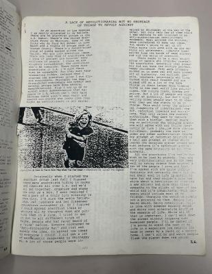 Photograph of archival item from Cometbus Punk and Underground Press Collection, Box 4 (Box 8107, Folder shithappy_c1991_1994_4_27).