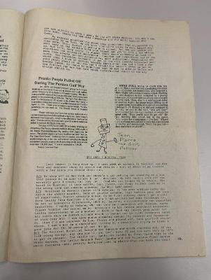 Photograph of archival item from Cometbus Punk and Underground Press Collection, Box 4 (Box 8107, Folder shithappy_c1991_1994_4_27).