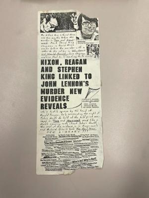 Photograph of archival item from Cometbus Punk and Underground Press Collection, Box 4 (Box 8107, Folder crackpot_flyers_c1977_1992_4_84).