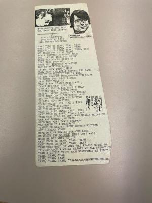 Photograph of archival item from Cometbus Punk and Underground Press Collection, Box 4 (Box 8107, Folder crackpot_flyers_c1977_1992_4_84).