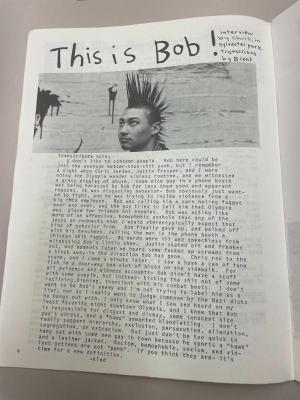 Photograph of archival item from Cometbus Punk and Underground Press Collection, Box 4 (Box 8107, Folder pulp_circa_1990_1991_4_4).